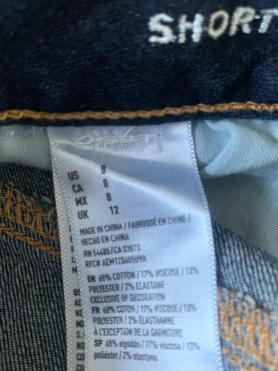 American Eagle Outfitters Dark Blue Denim Jean Shorts - Picture 2 of 11